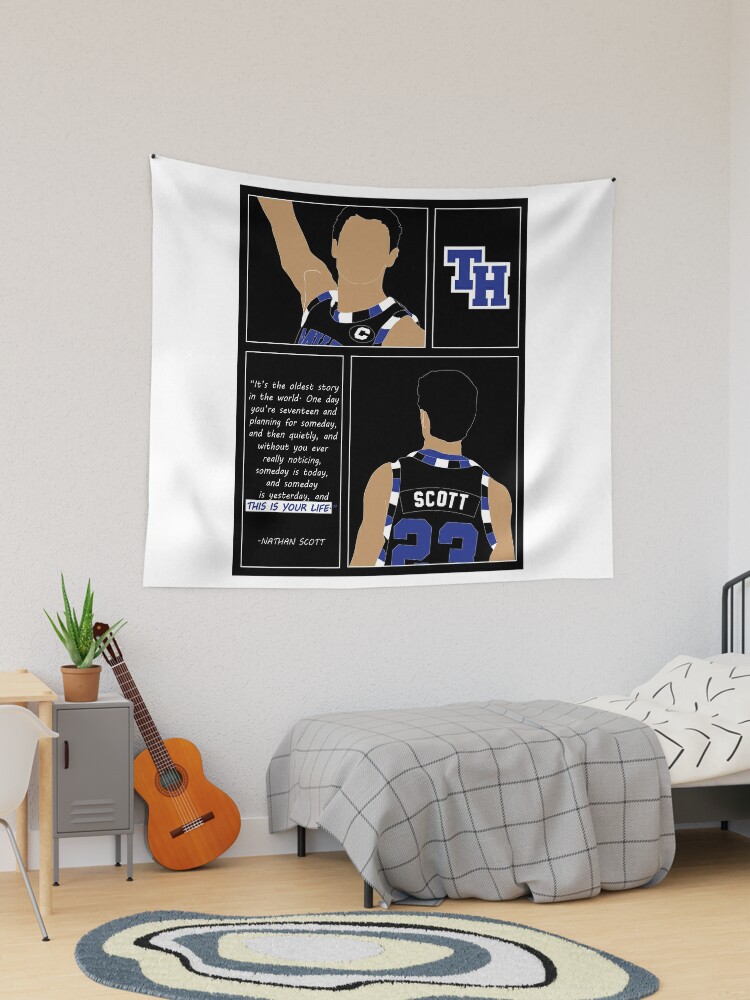 Nathan Scott One Tree Hill Basketball Jersey (White) Poster for Sale by  arielhills