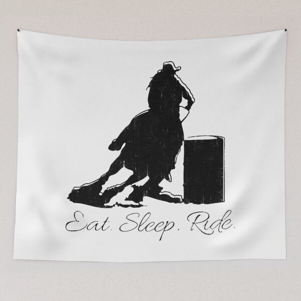 Item preview, Eat Sleep Ride Barrel designed and sold by OasisPolygon.