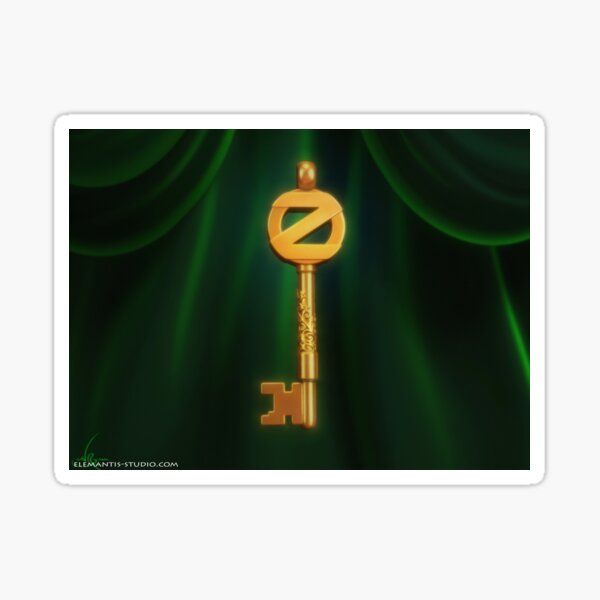 Return to Oz Emerald City Key Sticker