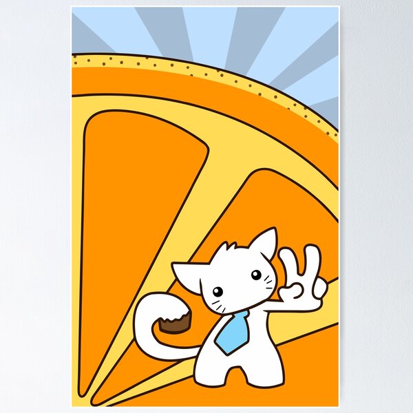 Item preview, Louise's Tangerine Kitty designed and sold by iHeartsDesigns.