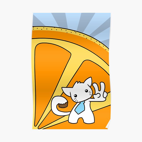 Tangerine Kitty Poster
