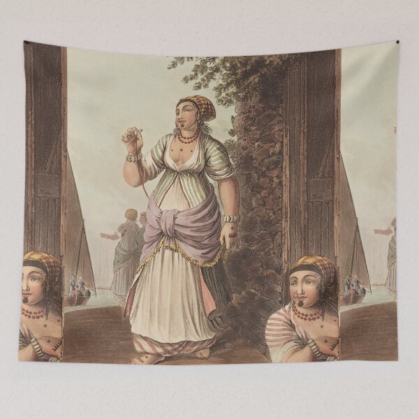 Item preview, Vintage pierced and tattooed ladies from ancient times designed and sold by Vintage Designs +.