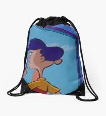 Rolf Stares Out A Window Drawstring Bag