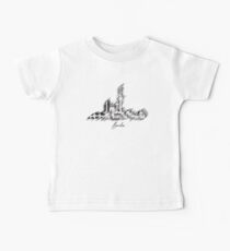 Berlin graphic scribble skyline in black Baby Tee