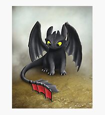 Toothless Dragon inspired from How To train Your Dragon. Photographic Print