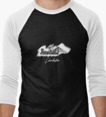 Charleston graphic scribble skyline Men's Baseball ¾ T-Shirt