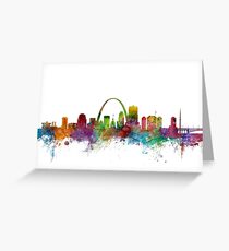 Tarjeta de felicitación St Louis Missouri Skyline