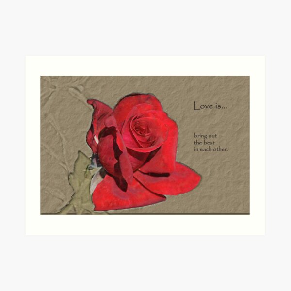Love is... Art Print
