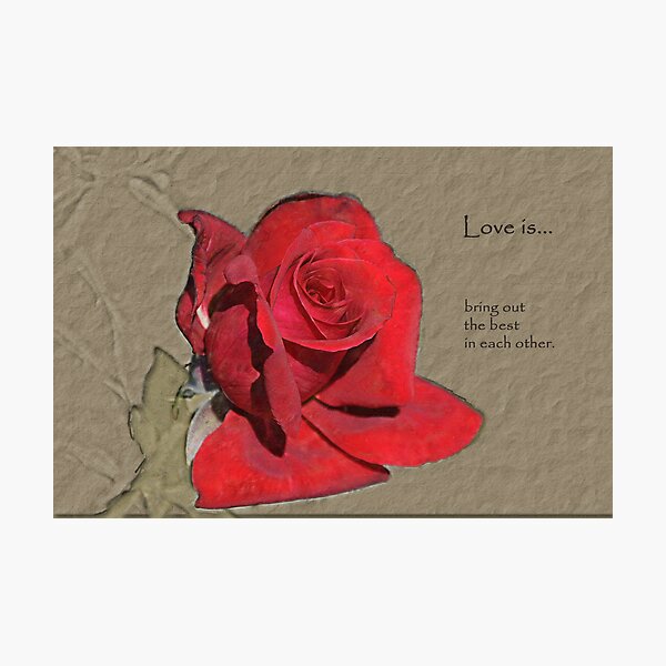 Love is... Photographic Print