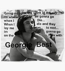 George Best- Spirit in the Sky Poster