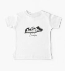 Charleston graphic scribble skyline in black Baby Tee
