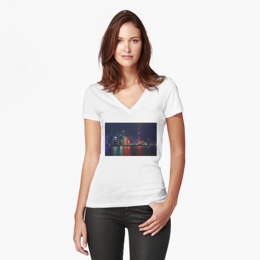 Item preview, Fitted V-Neck T-Shirt designed and sold by WarrenPHarris.