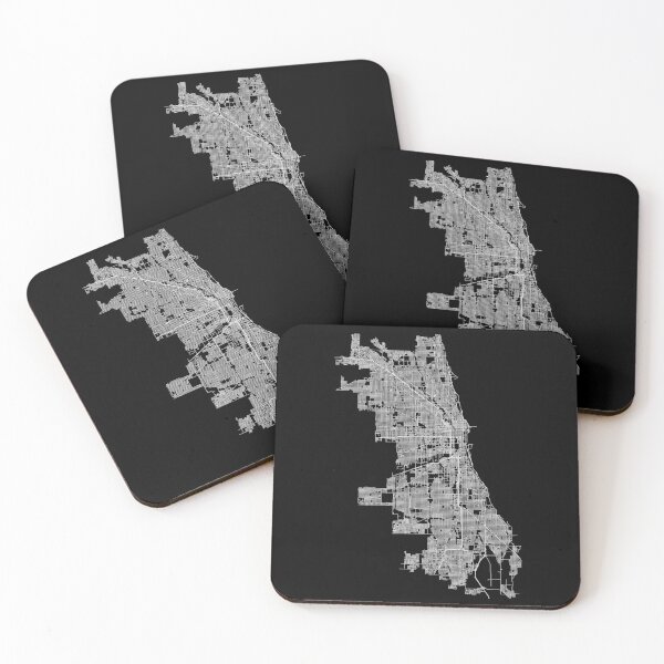 Item preview, Chicago, Illinois, USA Street Network Map Graphic designed and sold by ramiro.