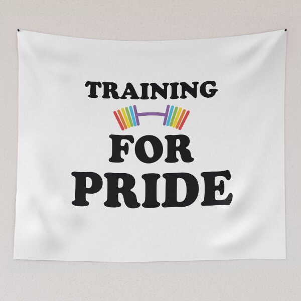 Item preview, Training For Pride LGBT Rainbow T-Shirt designed and sold by Oles Bielienkyi.