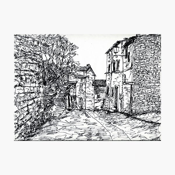 Cortona Side Street Photographic Print