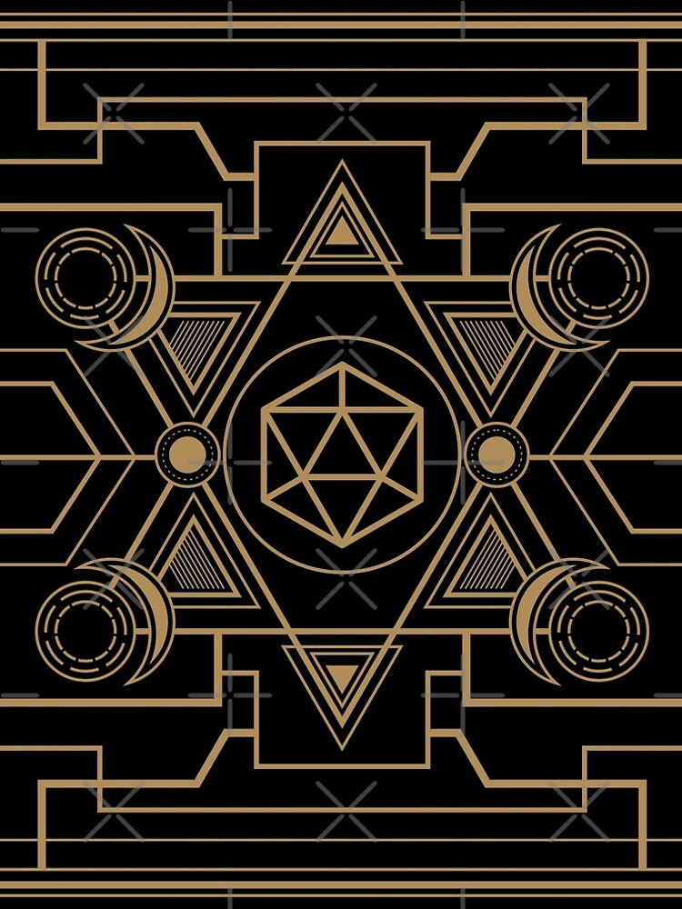 Minimalist Polyhedral D20 Dice Tabletop RPG Addict by pixeptional