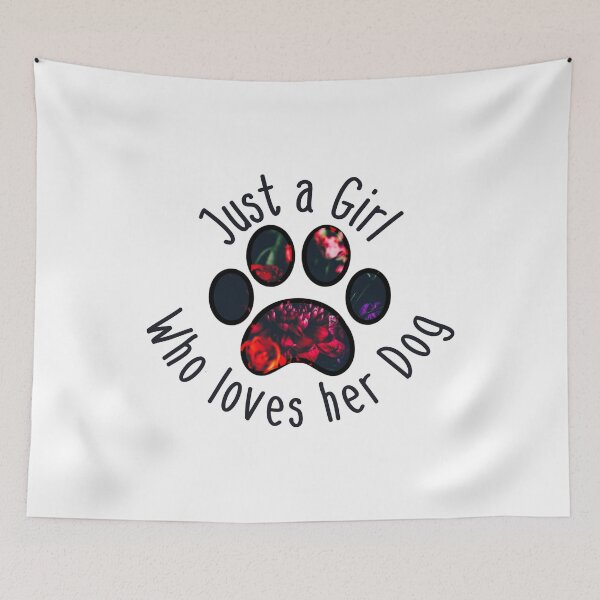 Item preview, Just a Girl who loves her Dog designed and sold by Project Mustard Studio.