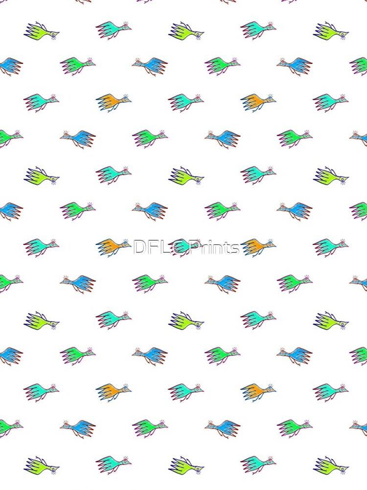 Thumbnail 4 of 4, iPhone Case, Cartoon Kids Style Birds Pattern designed and sold by DFLCreative.