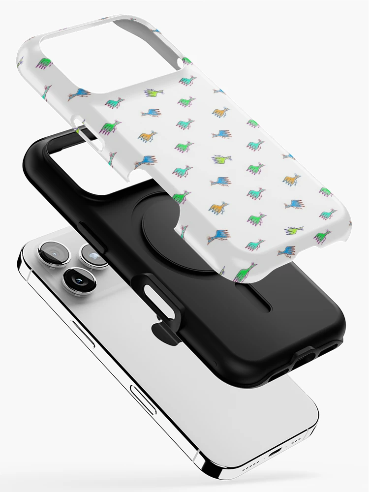 Thumbnail 2 of 4, iPhone Case, Cartoon Kids Style Birds Pattern designed and sold by DFLC Prints.