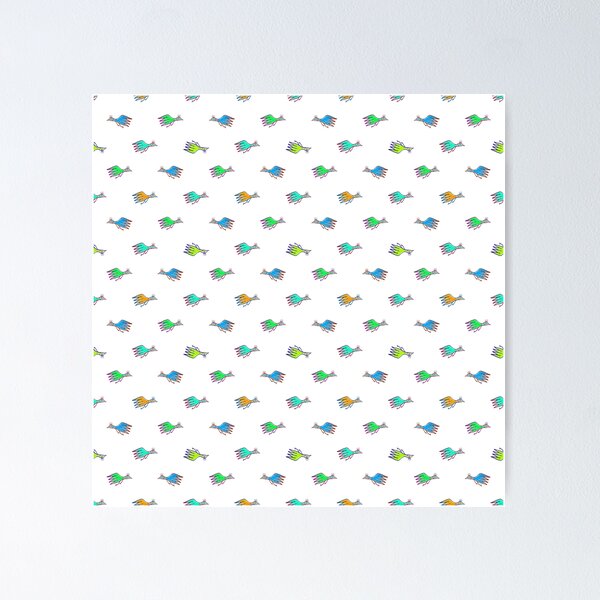 Item preview, Cartoon Kids Style Birds Pattern designed and sold by DFLC Prints.