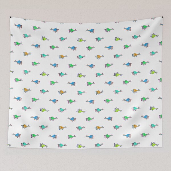 Item preview, Cartoon Kids Style Birds Pattern designed and sold by DFLC Prints.