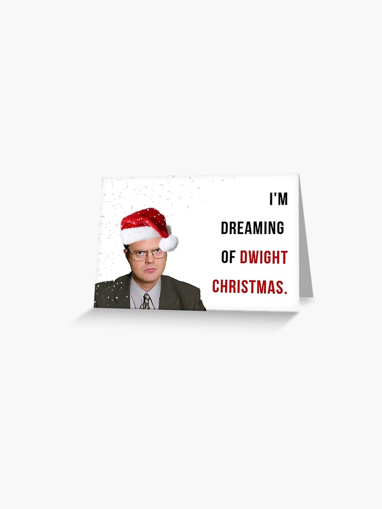 Dwight Christmas. The Office Tv show Christmas card, Office Us Christmas  card, meme greeting cards