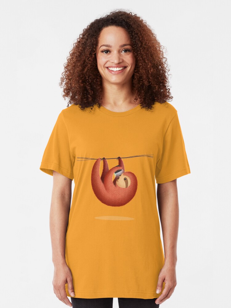 Alternate view of Procrastination (Color 2) Slim Fit T-Shirt