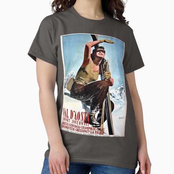 Item preview, Vintage Italian winter sports travel ad Aosta Valley designed and sold by aapshop.