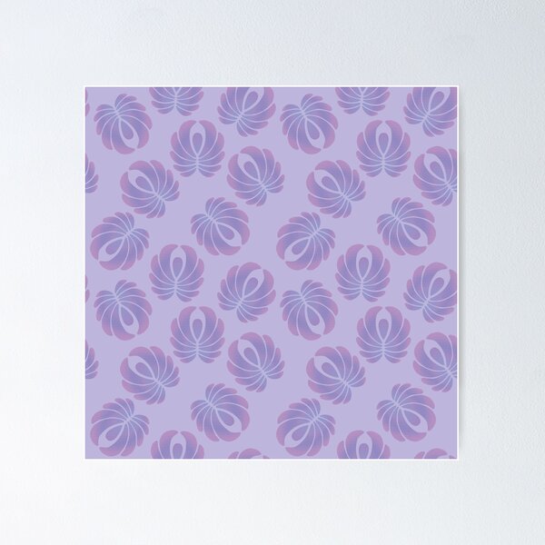 Item preview, Lilac Rounded Flower Blooms designed and sold by pyktispix.