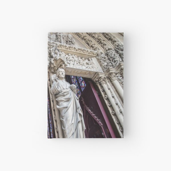 main entrance of the Sainte-Chapelle church in Paris, France Hardcover Journal