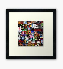Musicals Collage II Gerahmtes Wandbild