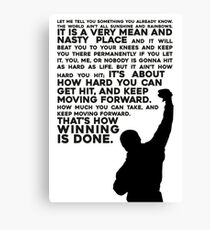 Rocky Motivation Canvas Print