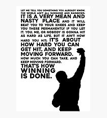 Lámina fotográfica Rocky Motivation