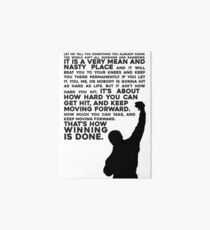 Rocky Motivation Art Board