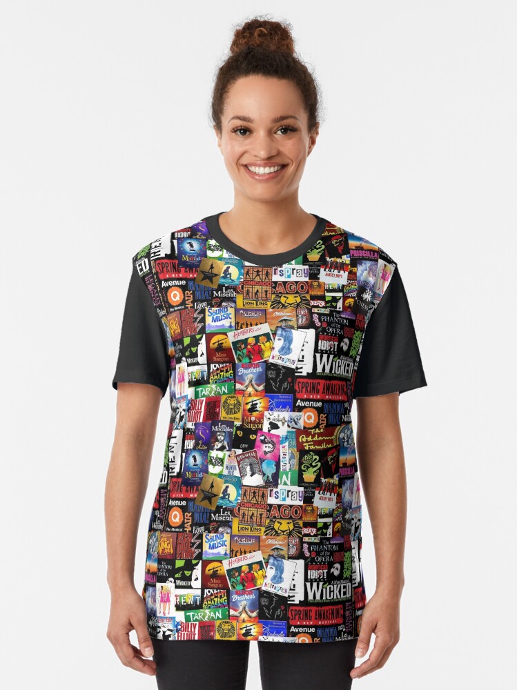 Alternate view of Musicals Collage II Graphic T-Shirt