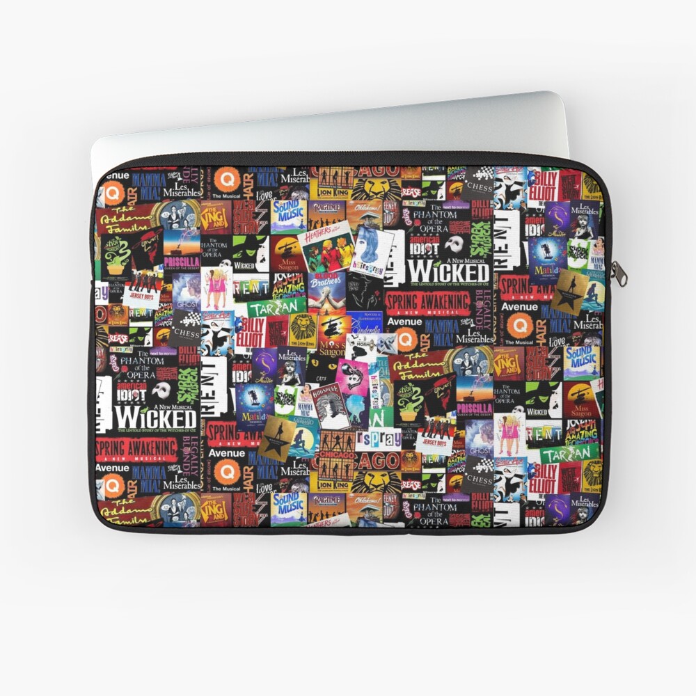 Musicals Collage II Laptop Sleeve