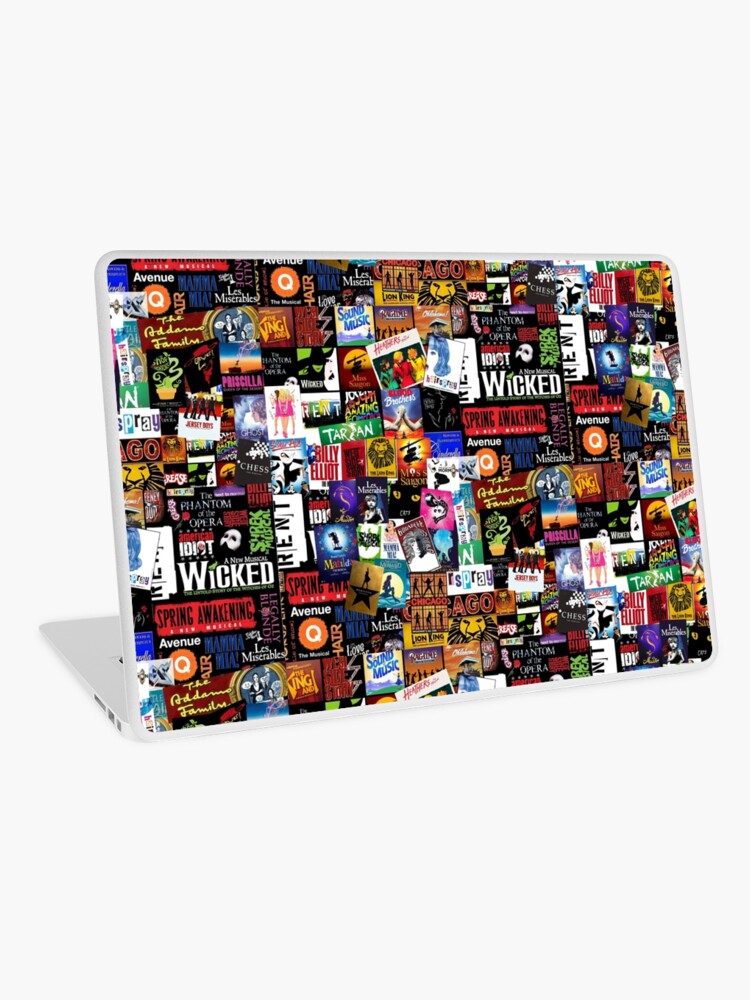 Thumbnail 1 of 2, Laptop Skin, Musicals Collage II Original designed and sold by BrambleBox.