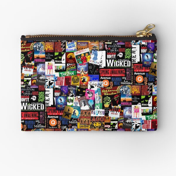 Musicals Collage II Zipper Pouch