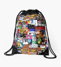 Musicals Collage II Drawstring Bag