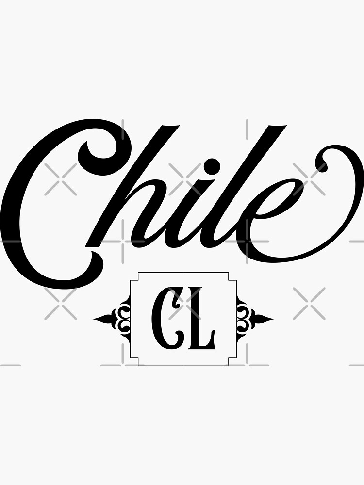 chile-country-code-cl-sticker-by-celticana-redbubble