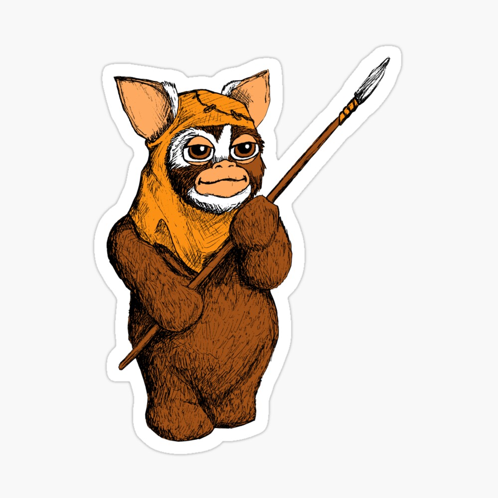 Gremlin Jedi Star Wars Sticker