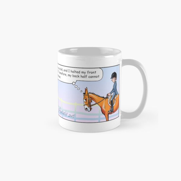 Fergus the Horse: "Half-Halt" Comic Strip Classic Mug