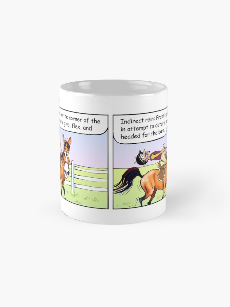 Alternate view of Fergus the Horse: "Direct Rein" Comic Strip Mug