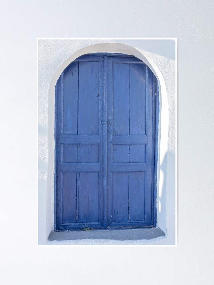 Premium Photo  Open door with mediterranean sea view in santorini