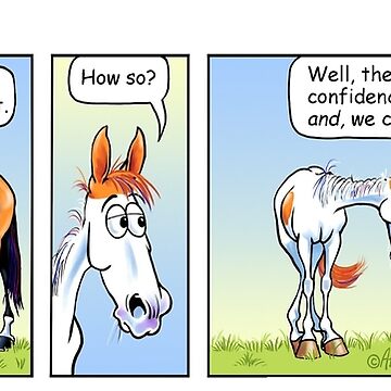 Artwork thumbnail, Fergus the Horse: "Therapist" Comic Strip by JeanAbernethy