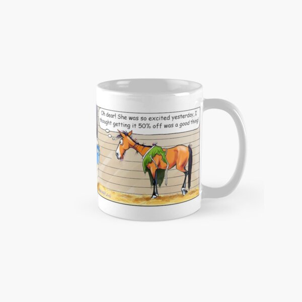 Fergus the Horse: "50% Off" Comic Strip Classic Mug