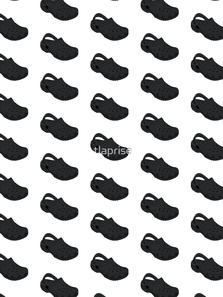 Aperçu 3 sur 3. Foulard avec l'œuvre Chaussures sabots noires Crocs créée et vendue par tlaprise.