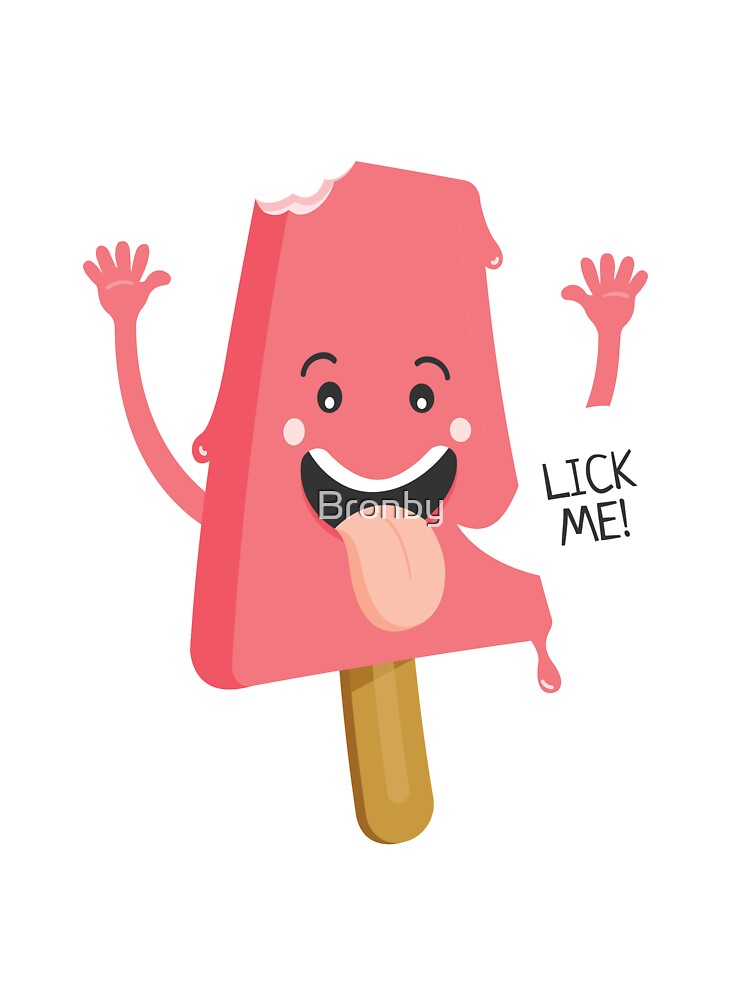 Cute Cartoon Ice Cream Lick Me Kids Popsicle Ice Pop
