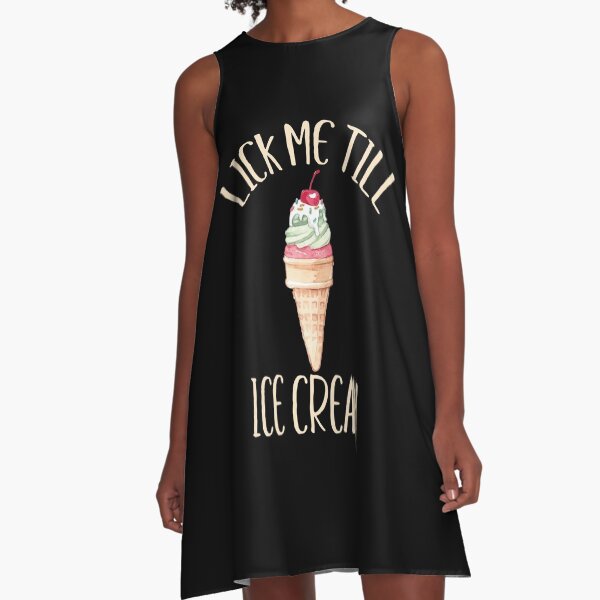 Vista previa del artículo con la obra «Lick Me Till Ice Cream I Scream Funny Cone», diseñado y vendido por Bronby.