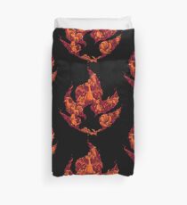 PokeDoodle - Fire Duvet Cover